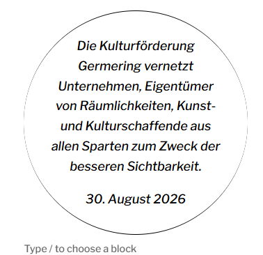 Vereinsziel